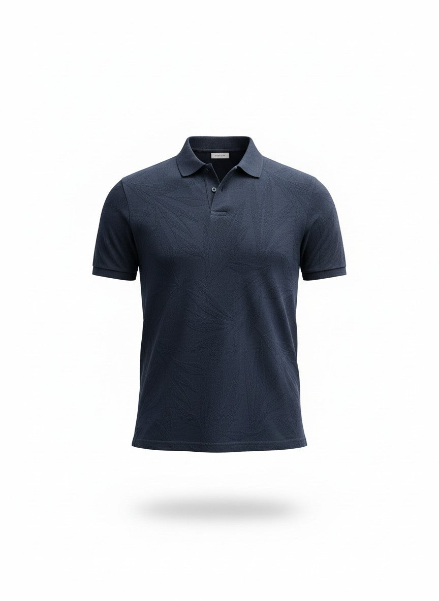 premium collar T shirt  half hands (Navy Blue)