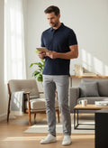 premium collar T shirt  half hands (Navy Blue)