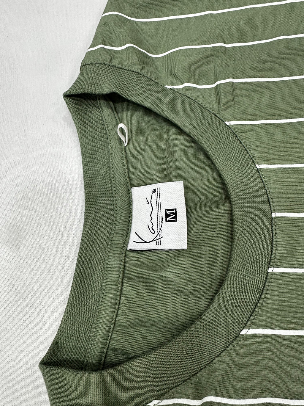 Men’s Round Neck Vertical Stripe T-Shirt – Premium Cotton Knit limited edition Tee