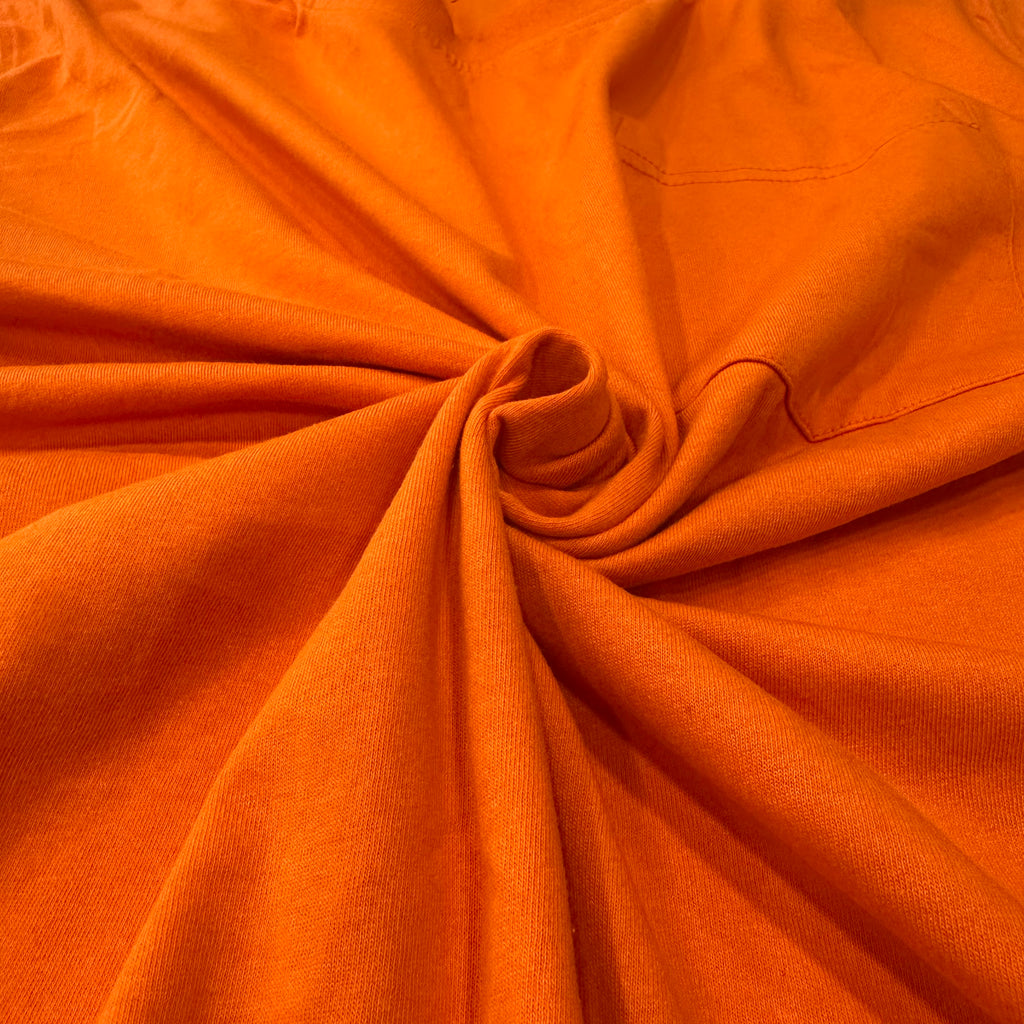 Men’s Bamboo Cotton Pocket T-Shirt – Ultra Soft Breathable Tee (Orange)