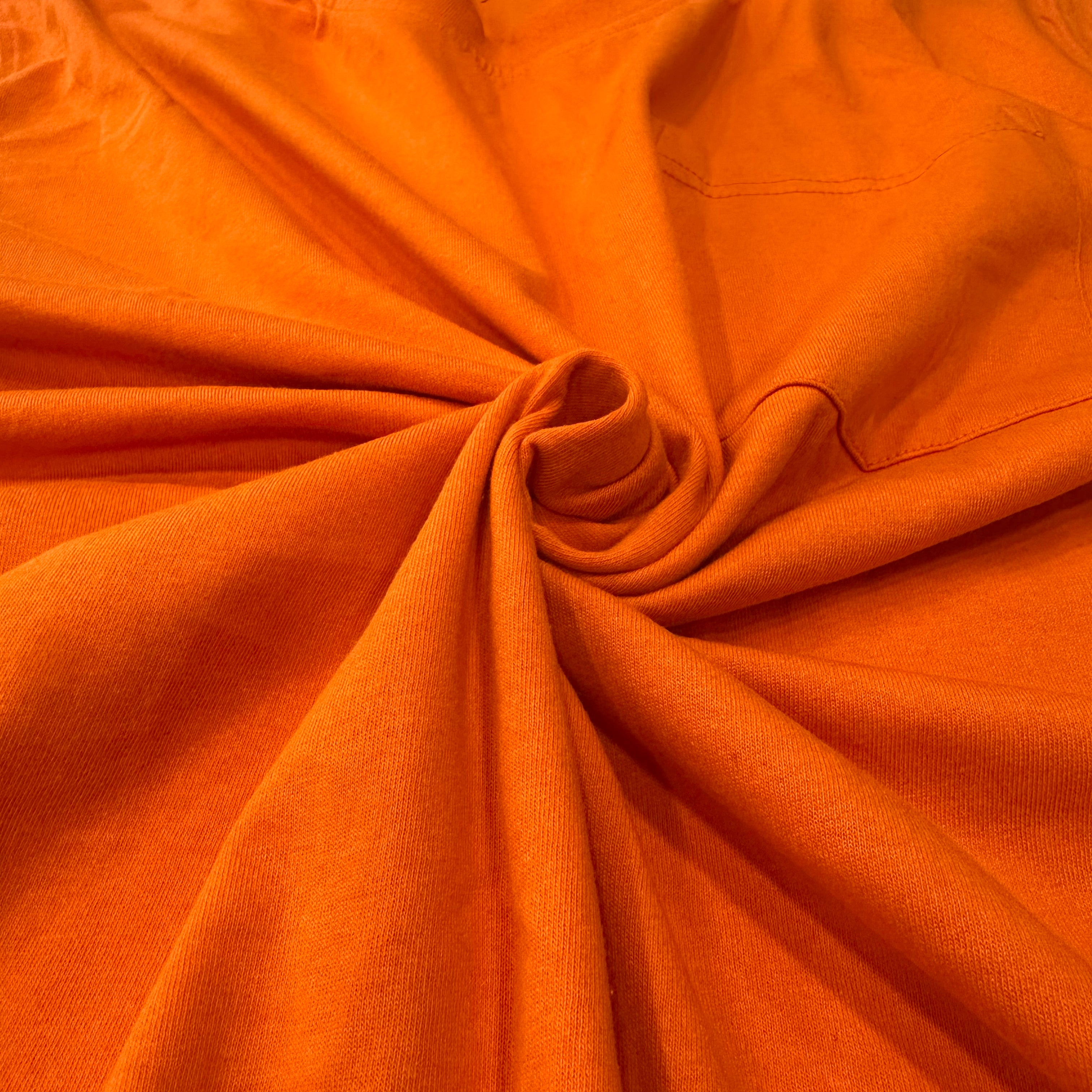 Men’s Bamboo Cotton Pocket T-Shirt – Ultra Soft Breathable Tee (Orange)