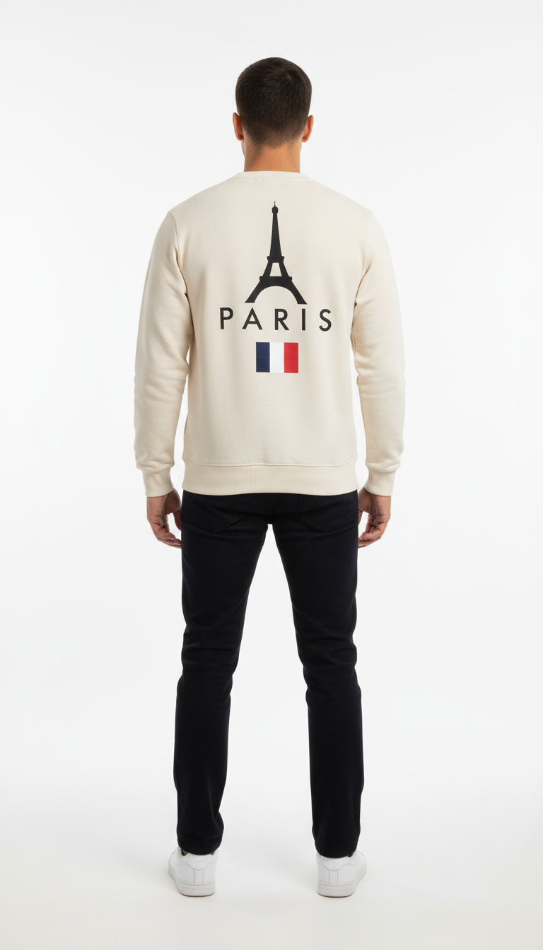 Sweatshirt - Creamy Paris2