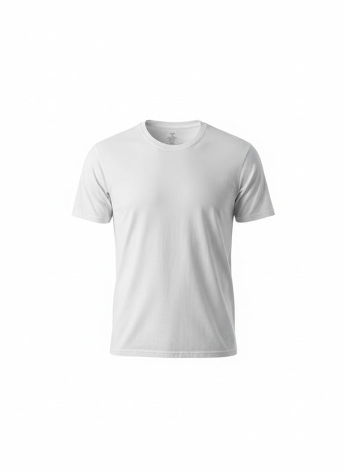 Men’s Bamboo White Cotton Pocket T-Shirt – Premium Soft Breathable Tee