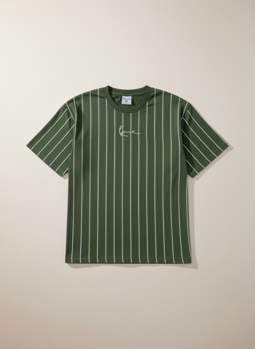 Men’s Round Neck Vertical Stripe T-Shirt – Premium Cotton Knit limited edition Tee