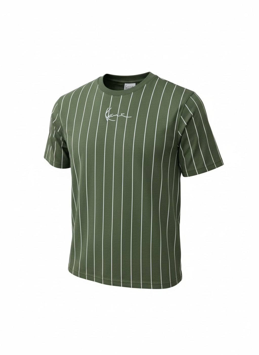 Men’s Round Neck Vertical Stripe T-Shirt – Premium Cotton Knit limited edition Tee
