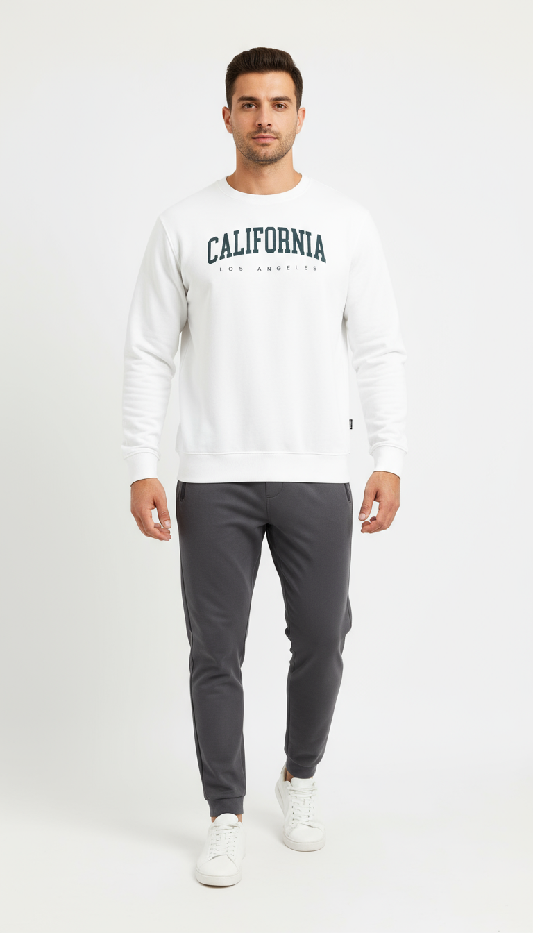 Sweatshirt - White California