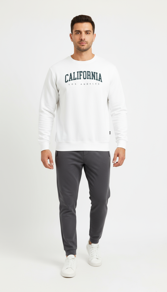 Sweatshirt - White California
