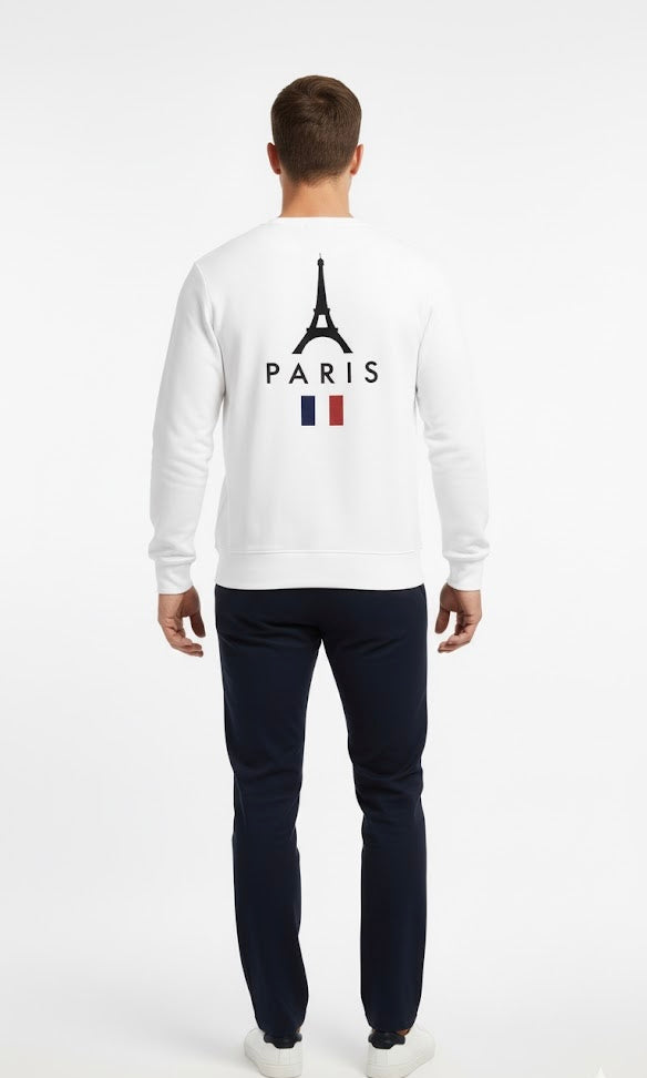 Sweatshirt - White Paris1