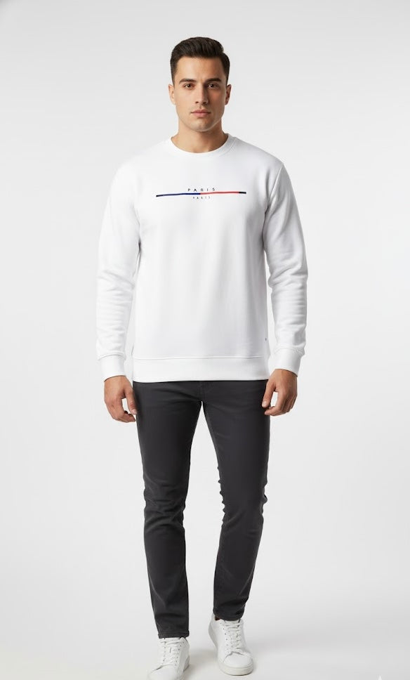 Sweatshirt - White Paris2